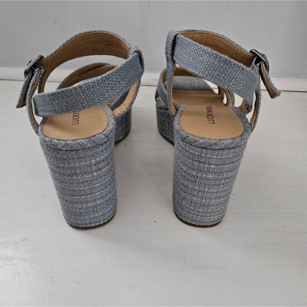 Lucky Brand Gray Wedge Sandals - Picture 2 of 11